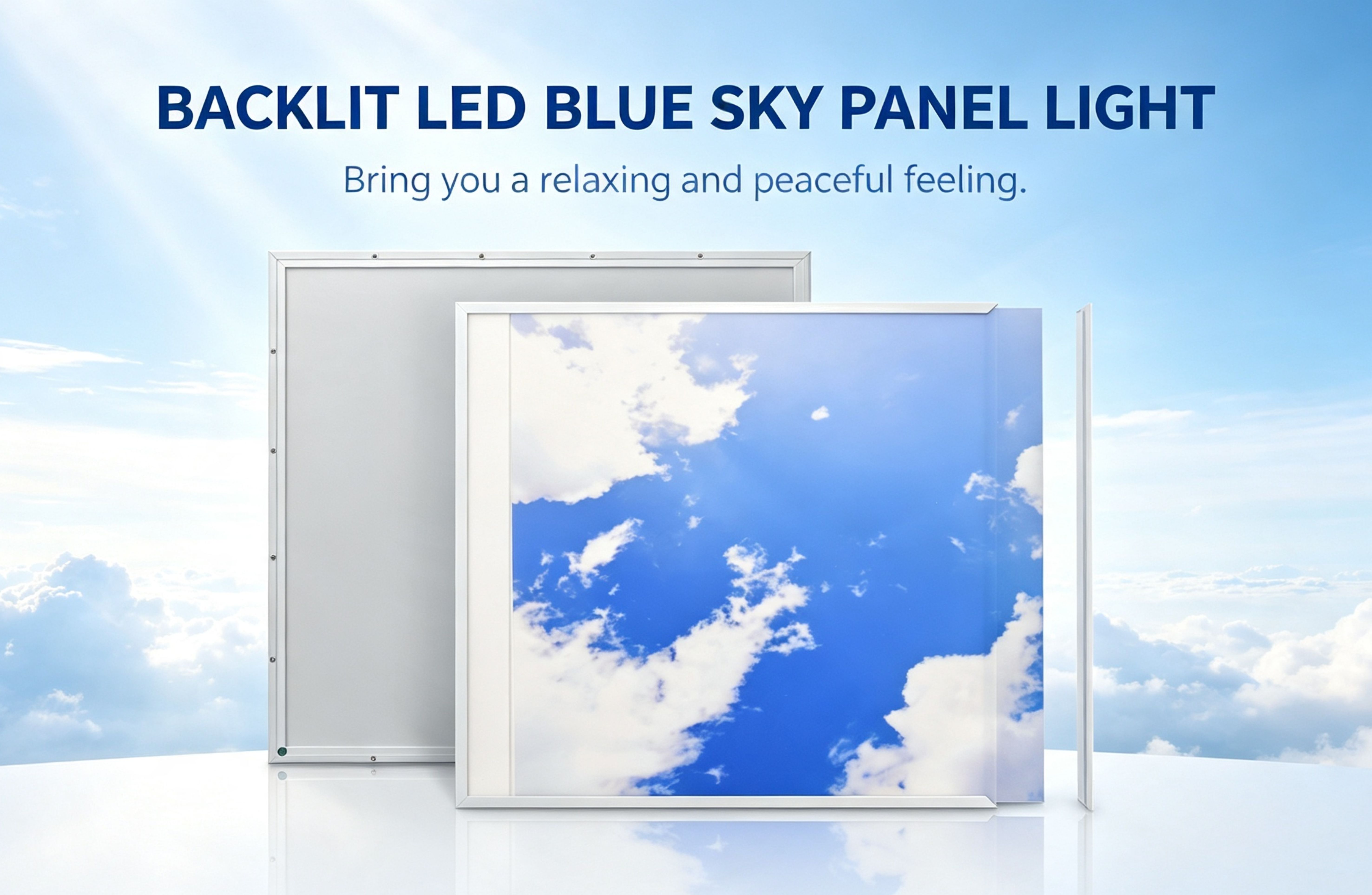 ROOMLUX Launches New B29514 Backlit LED Blue Sky Panel Light: Bringing Natural Sky Light to Indoor Spaces